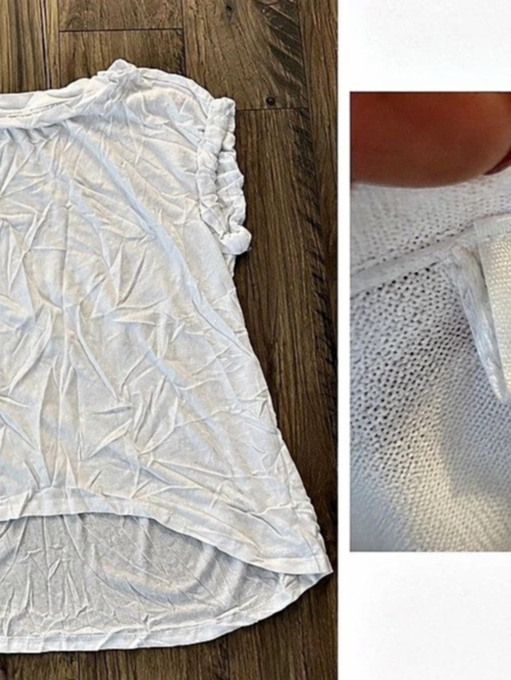 White Sleeveless Top Size Medium Like New